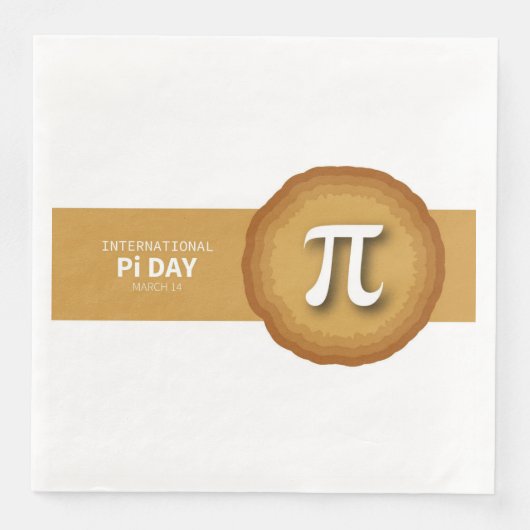 Pi Day Serviette (Vorderseite)