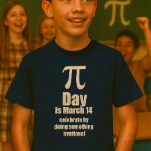 Pi Day-Shirt, dunkel
