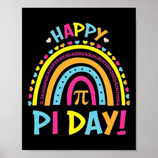 Pi Day Shirt Spiral Pi Math Lehrer 3 14 Leopard R Poster (Vorne)