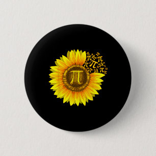Pi Day Shirt Women Sunflower Mathe Lehrerin Gesche Button