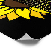 Pi Day Sonnenblume 3,14 Pi Kennzahl Symbol Mathema Poster (Ecke)