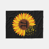 Pi Day Sonnenblume Pi Nummer Symbol Math Themed Sc Fleecedecke (Vorderseite (Horizontal))