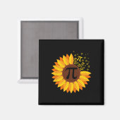 Pi Day Sonnenblume Pi Nummer Symbol Math Themed Sc Magnet (Vorderseite/Rückseite)