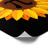 Pi Day Sonnenblume Pi Nummer Symbol Math Themed Sc Poster (Ecke)