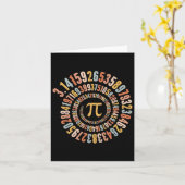 Pi Day Spiral Math Pi Karte (Gelbe Blume)