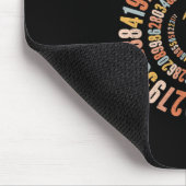 Pi Day Spiral Math Pi Mousepad (Ecke)