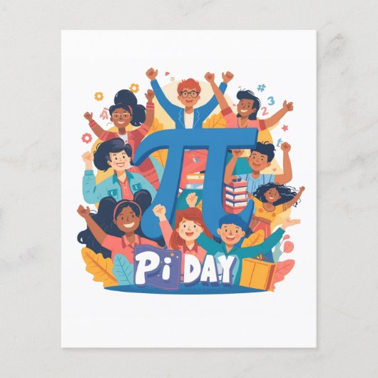 Pi Day Squad Celebration Design Flyer (Vorne)