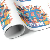 Pi Day Squad Celebration Design Geschenkpapier (Rolleneckpunkt)