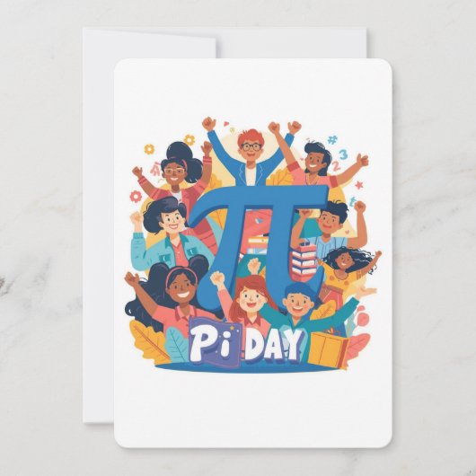 Pi-Day-Squad-Feierdesign Einladung (Vorderseite)