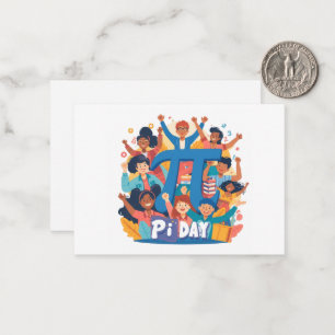 Pi-Day-Squad-Feierdesign Mitteilungskarte