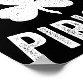 Pi Day St. Patrick's 3.14 Irish Funny Pirish Math Poster (Ecke)