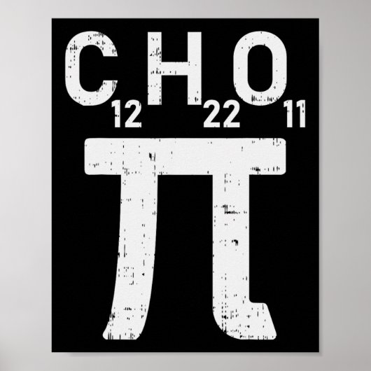 Pi Day Sugar Shirt Symbol Formel Math Chemistry S Poster (Vorne)