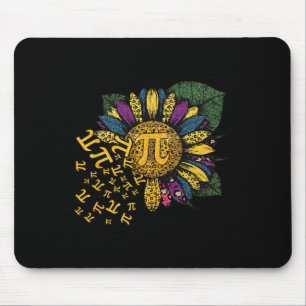 Pi Day Sunflower 3 Mousepad