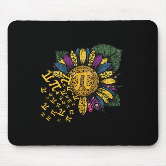 Pi Day Sunflower 3 Mousepad (Vorne)