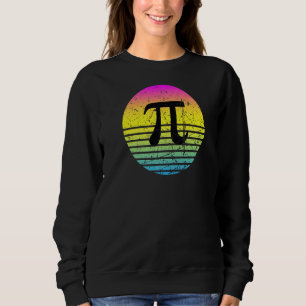 Pi Day Sunset 3 14 März 14. Mathematiklehrer Vinta Sweatshirt