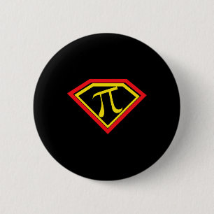 Pi Day Superpi Pi Superhero Mathematiati Lehrer Button