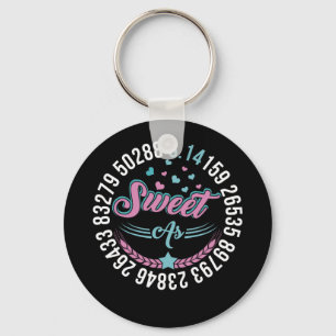 Pi Day Sweet As Pi Mathe Kids Womens Mens Grunge Schlüsselanhänger