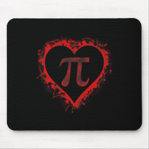 Pi Day Symbol Heart Valentinstag Boys Kids Math Mousepad