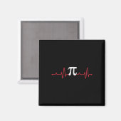 Pi Day Symbol Heartbeat Math Lover Nursing Puls S Magnet (Vorderseite/Rückseite)
