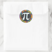 Pi Day Symbol Rounds Runder Aufkleber (Tasche)