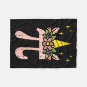 Pi Day Symbol Unicorn Head Niedlich 314 Math Pun G Fleecedecke (Vorderseite (Horizontal))
