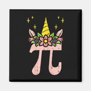 Pi Day Symbol Unicorn Head Niedlich 314 Math Pun G Magnet