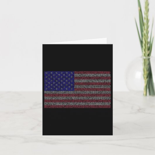 Pi Day Usa Flag Math 3.14 März 14. Karte (Vorderseite)