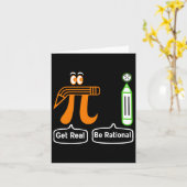Pi Day wird wirklich rational irrationale Zahlenma Karte (Gelbe Blume)