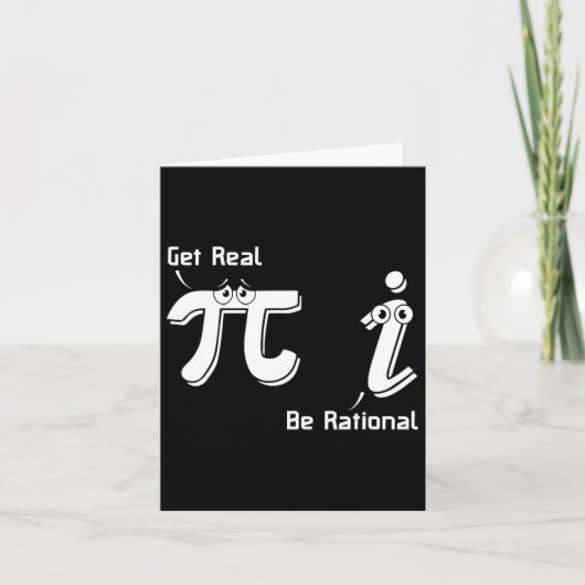 Pi Day wird wirklich rational irrationale Zahlenma Karte (Vorderseite)