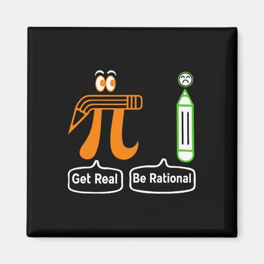 Pi Day wird wirklich rational irrationale Zahlenma Magnet (Vorne)