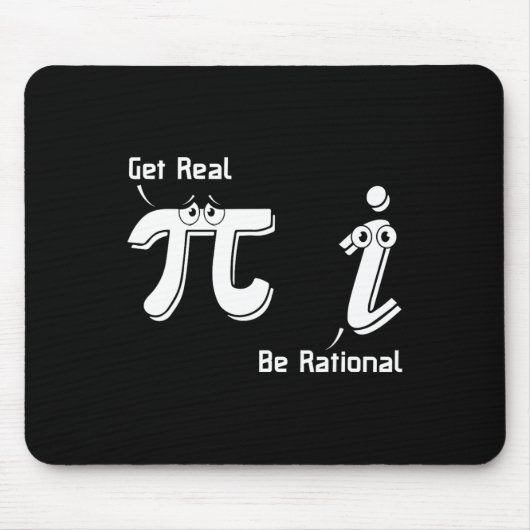 Pi Day wird wirklich rational irrationale Zahlenma Mousepad (Vorne)