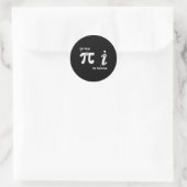 Pi Day wird wirklich rational irrationale Zahlenma Runder Aufkleber (Tasche)