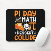 Pi Day wo Mathe und Dessert Collide - Mathe Lover Mousepad (Mit Mouse)