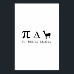 Pi Delta Llama Mathematics Symbols Poster<br><div class="desc">lustig,  cool,  Liebe,  Vintag,  Geschenkidee,  Geburtstag,  Party,  Spaß,  phantastisch</div>