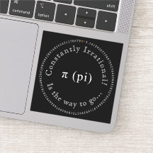 Pi, der irrationale Mathematik-konstante Fun Vinyl