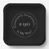 Pi, der irrationale mathematische Dauerspass Pappteller (Vorderseite)