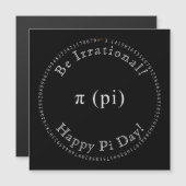 Pi, die irrationale mathematische Konstante magnet (Vorne/Hinten)
