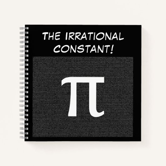 Pi - Die irrationale mathematische Konstante nach Notizblock (Vorderseite)
