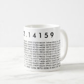 pi Digits 3.14159 Mathematics Liebe Pi Day Tasse (VorderseiteRechts)