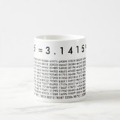 pi Digits 3.14159 Mathematics Liebe Pi Day Tasse (Mittel)