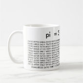 pi Digits 3.14159 Mathematics Liebe Pi Day Tasse (Links)