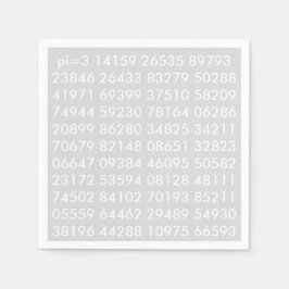 pi Digits Mathematik Liebe pi= 3,14159 pi Serviett Serviette