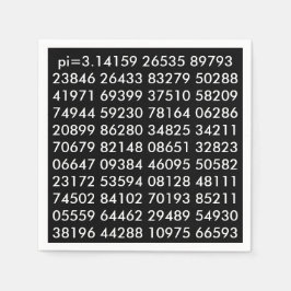 pi Digits mathematische Liebe pi= 3,14159 pi Tag S Serviette