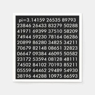 pi Digits mathematische Liebe pi= 3,14159 pi Tag S Serviette