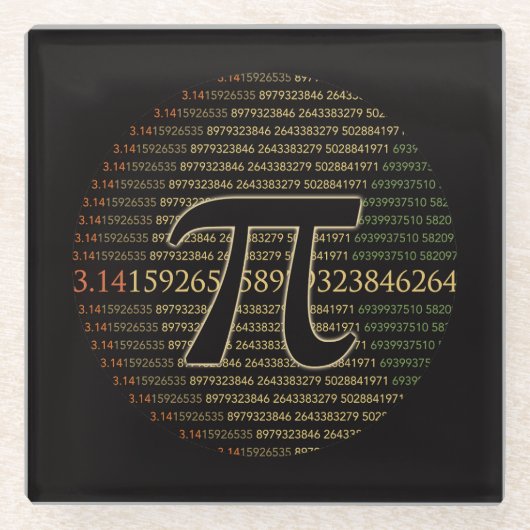 Pi Eclipse Glasuntersetzer (Vorderseite)