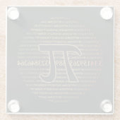 Pi Eclipse Glasuntersetzer (Rückseite)