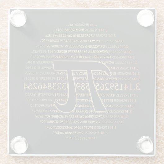 Pi Eclipse Glasuntersetzer (Rückseite)