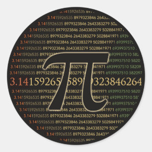 Pi Eclipse Runder Aufkleber