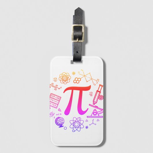 Pi Enthusiasten Gepäckanhänger (Vorderseite Vertikal)