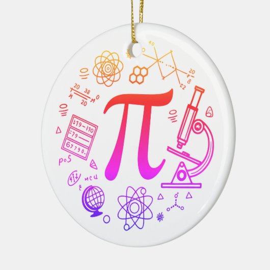 Pi Enthusiasten Keramik Ornament (Links)